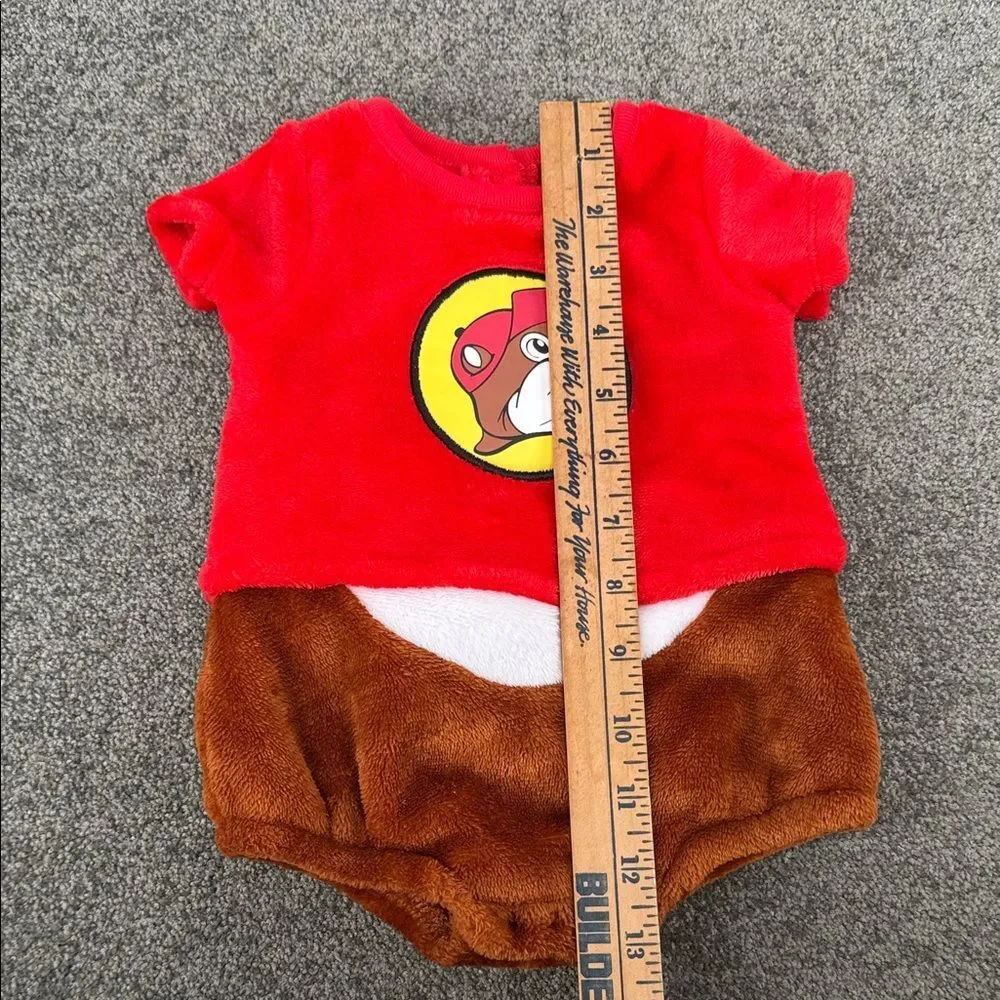 Buc-ee's One Piece Infant Baby 3 Months Beaver Patch Gas Station Travel Costume